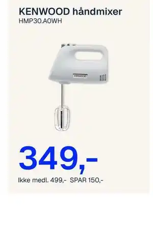 Jernia KENWOOD håndmixer tilbud