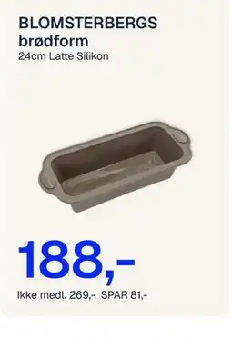 Jernia BLOMSTERBERGS brødform tilbud