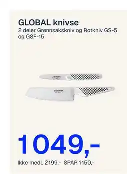 Jernia GLOBAL knivse tilbud