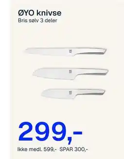 Jernia ØYO knivse tilbud