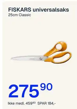 Jernia FISKARS universalsaks tilbud
