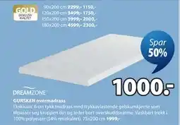 JYSK GURSKEN overmadrass tilbud