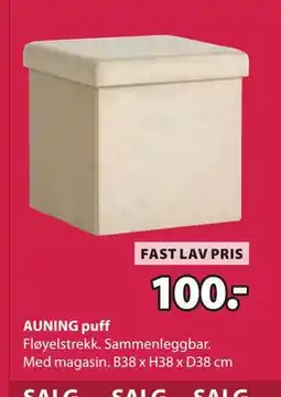 JYSK AUNING puff tilbud