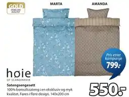 JYSK Satengsengesett tilbud