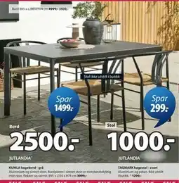 JYSK KUMLA hagebord - grå tilbud
