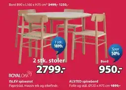 JYSK ISLEV spisestol tilbud