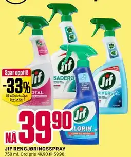 Europris JIF RENGJØRINGSSPRAY tilbud
