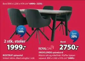 JYSK SKOVLUNDE spisebord tilbud