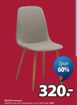 JYSK BISTRUP spisestol tilbud