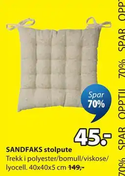 JYSK SANDFAKS stolpute tilbud