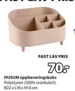 JYSK HUSUM oppbevaringsboks tilbud