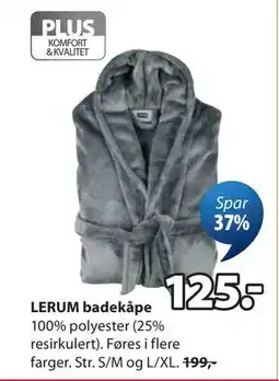 JYSK LERUM badekåpe tilbud