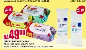 Europris EFFEKT ENGANGSMOPP tilbud