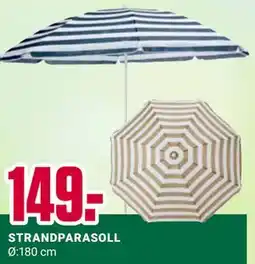 Europris STRANDPARASOLL tilbud