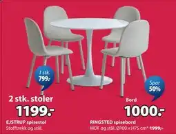 JYSK RINGSTED spisebord tilbud