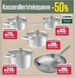Europris Kasseroller/stekepanne tilbud