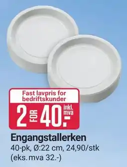 Europris Engangstallerken tilbud