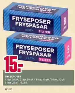 Europris FRYSEPOSER tilbud