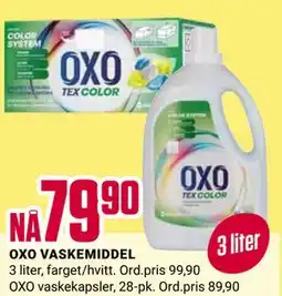Europris OXO VASKEMIDDEL tilbud