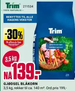 Europris GJØDSEL BLÅKORN tilbud
