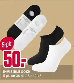 Europris INVISIBLE SOKK tilbud