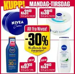 Europris Alt fra Nivea! tilbud