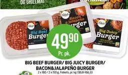Kiwi BIG BEEF BURGER/ BIG JUICY BURGER/ BACON&JALAPEÑO BURGER tilbud