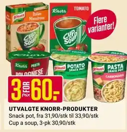 Europris UTVALGTE KNORR-PRODUKTER tilbud