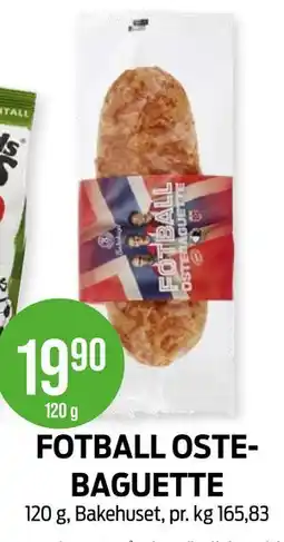 Kiwi FOTBALL OSTEBAGUETTE tilbud