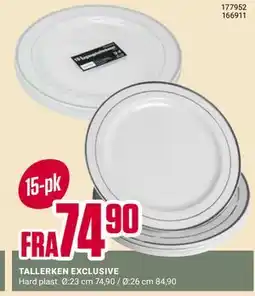 Europris TALLERKEN EXCLUSIVE tilbud