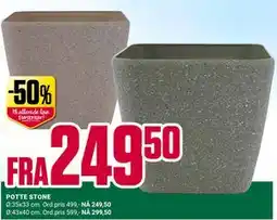 Europris POTTE STONE tilbud