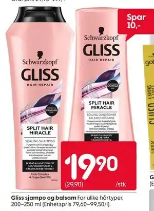 Rusta Gliss sjampo og balsam tilbud