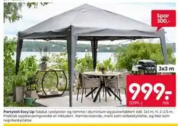 Rusta Partytelt Easy Up tilbud