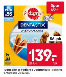 Rusta Tyggepinner Pedigree Dentastix tilbud