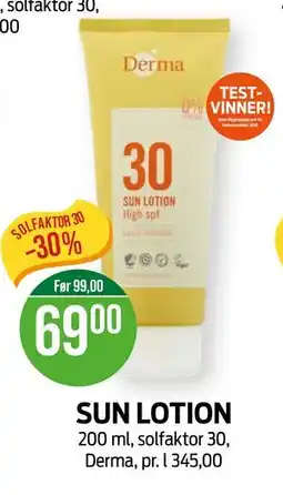 Kiwi Derma Sun Lotion tilbud