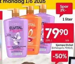 Rusta Sjampo Elvital tilbud