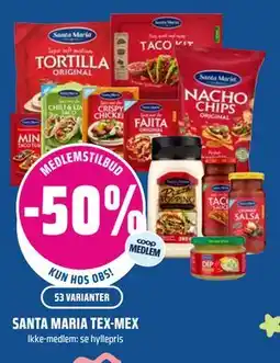 Coop Obs SANTA MARIA TEX-MEX tilbud