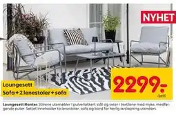 Rusta Loungesett Nantes tilbud