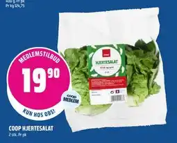 Coop Obs COOP HJERTESALAT, Medlemspris tilbud