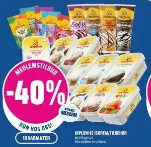 DIPLOM-IS ISKREM/TILBEHØR