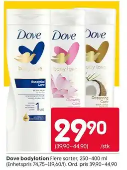 Rusta Dove bodylotion tilbud