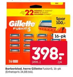 Rusta Barberblad, herre Gillette tilbud