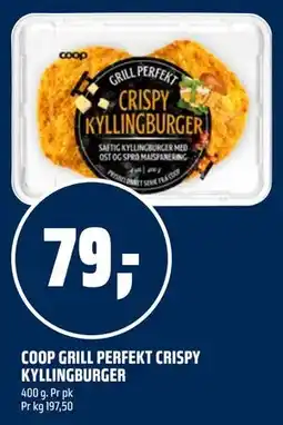 Coop Obs COOP GRILL PERFEKT CRISPY KYLLINGBURGER tilbud