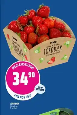 Coop Obs JORDBÆR, Medlemspris tilbud
