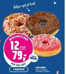 Coop Obs COOP DONUT, Medlemspris tilbud