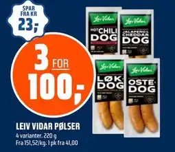 Coop Obs LEIV VIDAR PØLSER tilbud