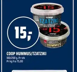 Coop Obs COOP HUMMUS/TZATZIKI tilbud