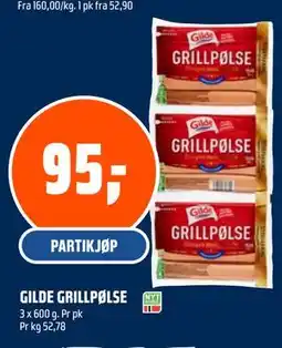 Coop Obs GILDE GRILLPØLSE tilbud