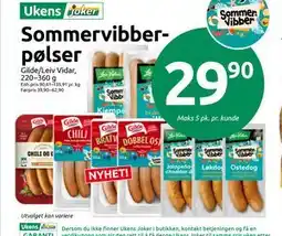 Joker Sommervibberpølser tilbud