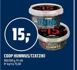 Coop Obs COOP HUMMUS/TZATZIKI tilbud